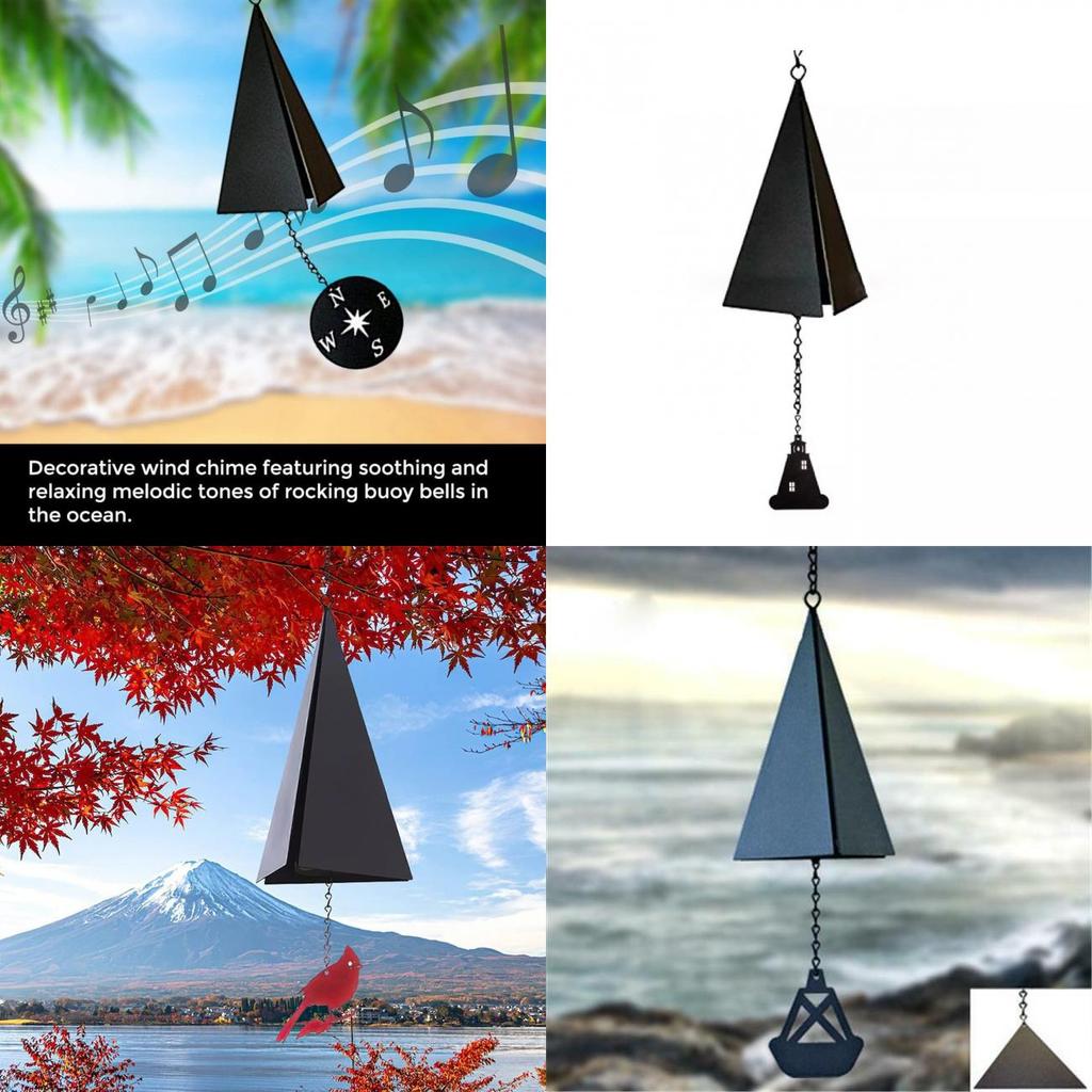 Windglocken Gartendekoration Mit Kreativem Dreieckigen Design Für Außenhofdekoration