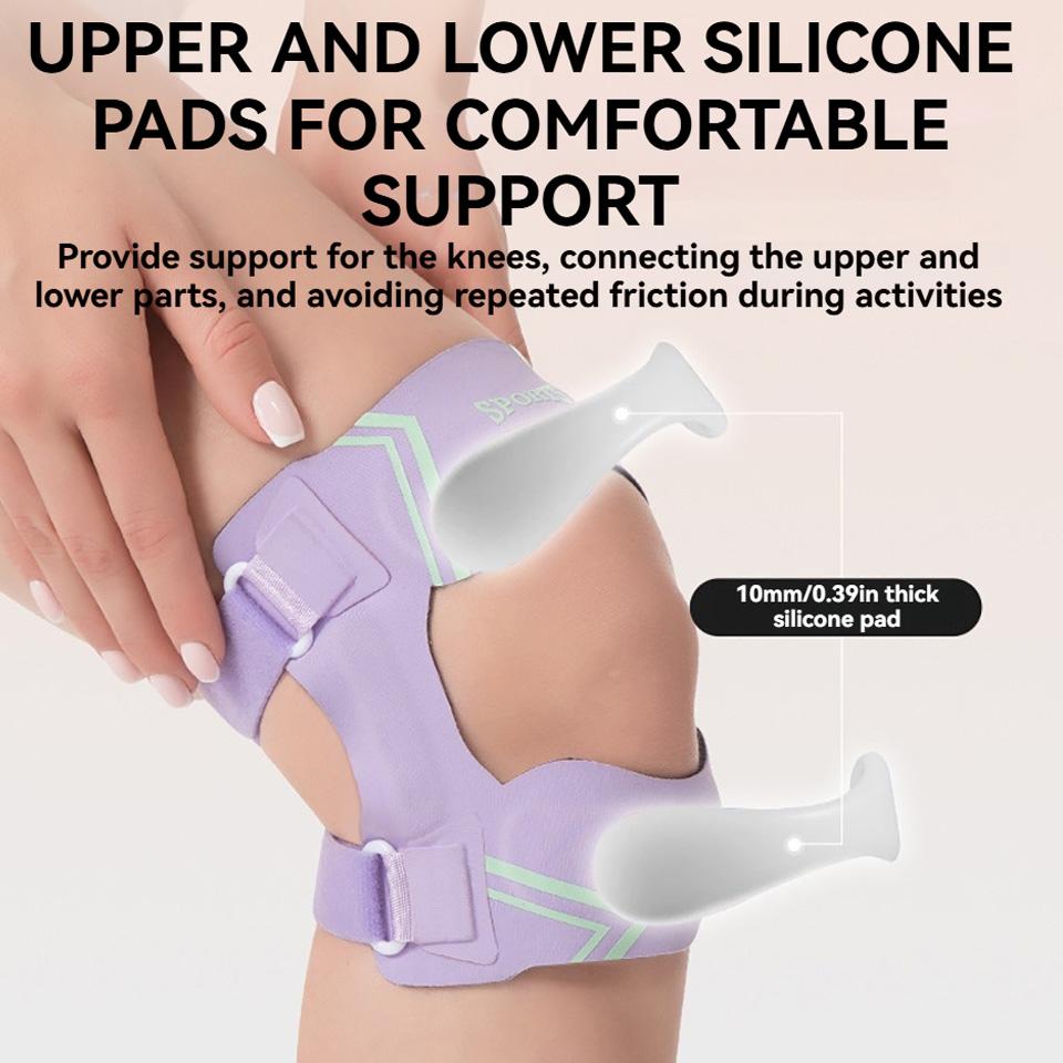 Gtubike 1Pcs Patella Knee Brace With Side Stabilizers For Men & Women, Adjustable Patellar Tendon Support Strap For Knee Pain