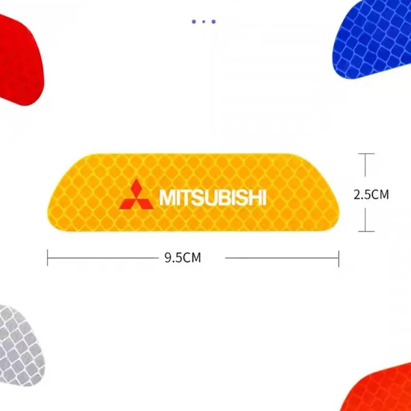 Autotüraufkleber Warnhinweis Reflektierendes Zeichen für Mitsubishi Asx Lancer Outlander Pajero Ralliart