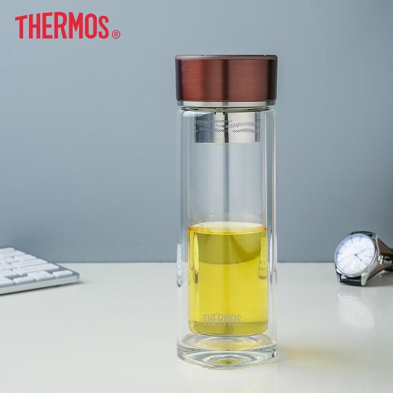 THERMOS High Borosilicate Glass Tea Infuser Mug