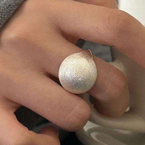 Anelli Cuore Geometrico Scintillanti in Argento Sterling 925 per Donna Semplice Moda Coreana Anello Aperto Regolabile Fatto a Mano Regali per Coppia