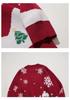 2026 European Women's Round Neck Christmas Cartoon Knit Sweater
