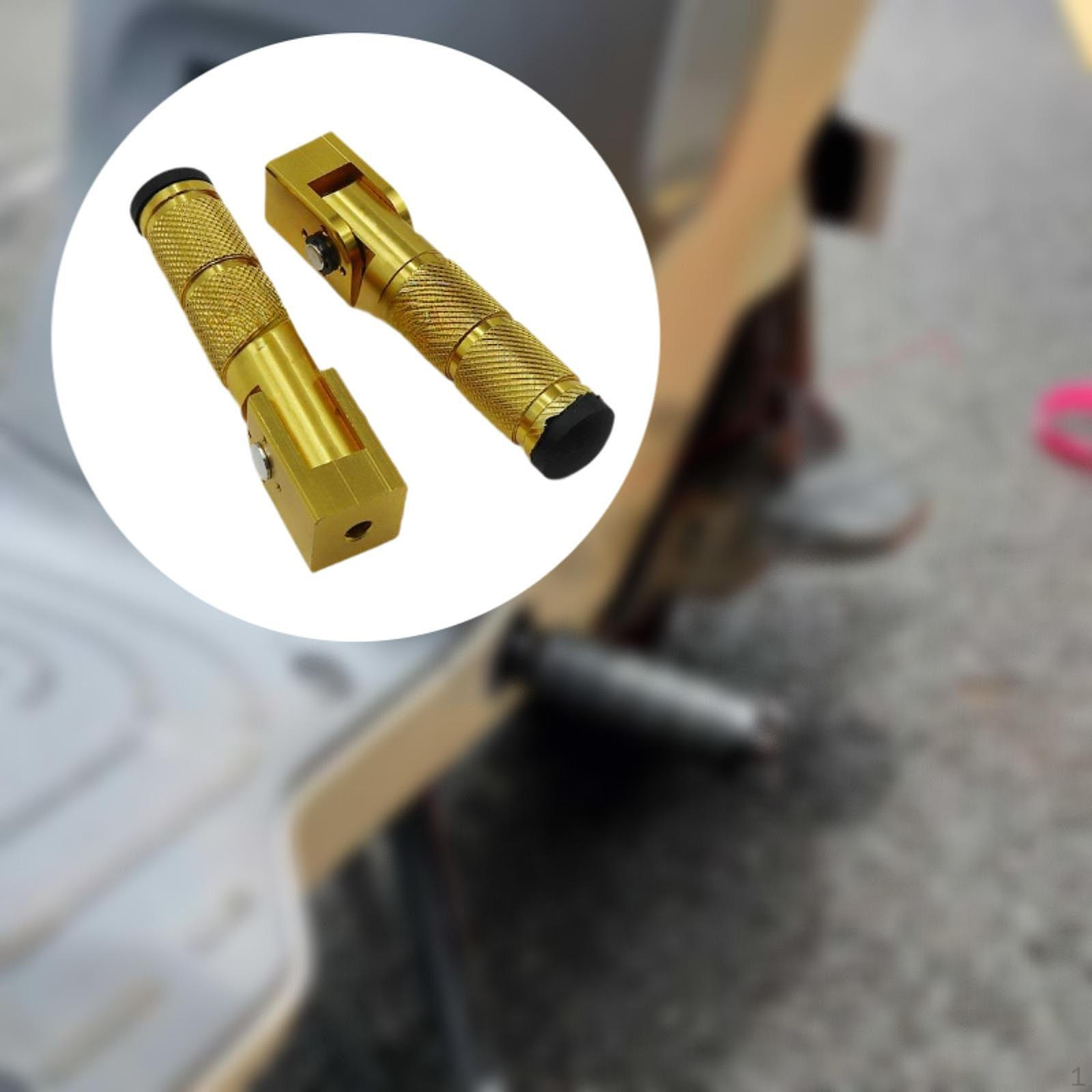 

2 шт. Подножки для мотоцикла, складные аксессуары, простая установка, легкий ремонт золотистый