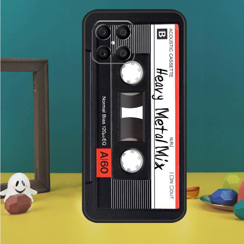 Cassette Tape Case For Honor Magic 5 6 7 Lite Honor 200 Pro 50 70 90 Lite X9b X9a X8b X8a X8 X9 X9c Cover