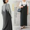 Vmiutyer LLOP Camisole Long Maxi Solid Loose Plus Perfect for Commuting or Office Women's Dress, Dress, Color, Flattering, Spring, Summer, Fall, Slit,