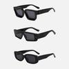 3pcs Brand Rectangle Sunglasses Women Men Shades Retro Square Black Sun Glasses Eyewear Trendy Punk Eyeglasses For Male UV400