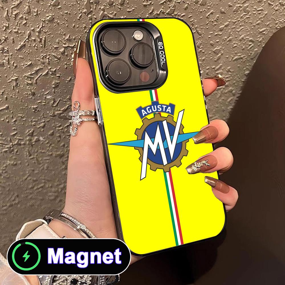 

Motorcycle A-Agustas Phone Case for iPhone 17 16 15 14 13 12 11 Air Pro Max Plus Colorful Silver MagSafe Cover iPhone 11