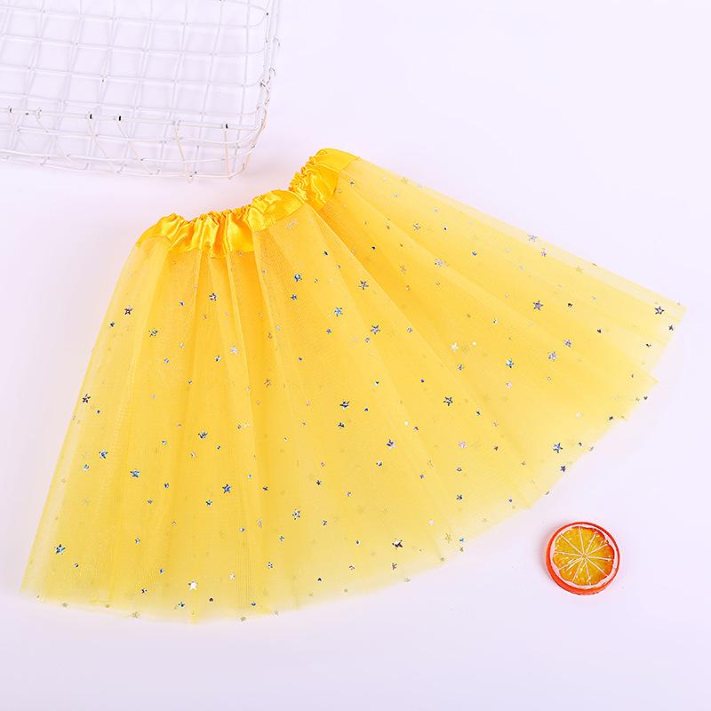 

Детский трехслойный сетчатый балетный костюм-пачка с пайетками Skirt Length 30 cm