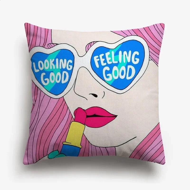 American POP ART Cushion Covers BANG WOW BOOM POW Cushion Cover Home Decorative Linen Pillow Case for Sofa Couch
