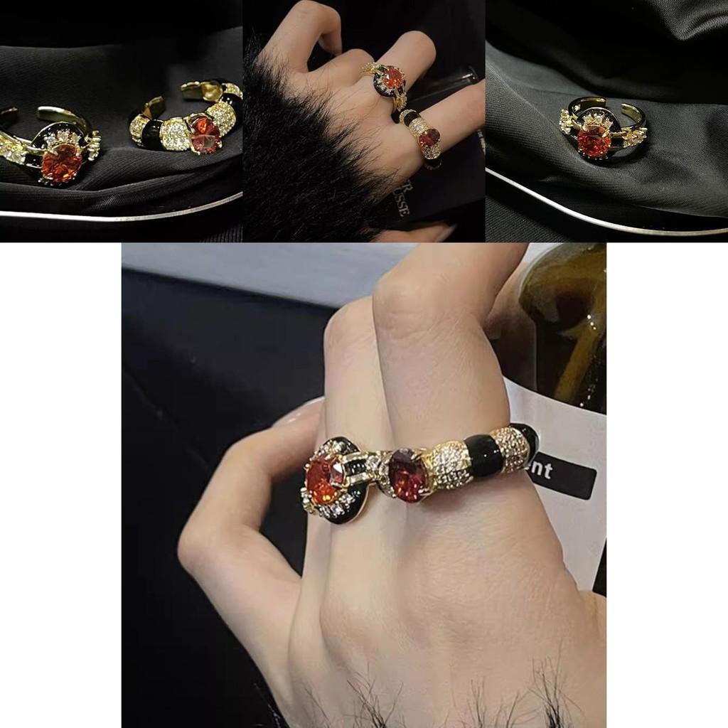 Vintage French Style Gold Open Ring For Women With Elegant Geometric Design And Adjustable Size