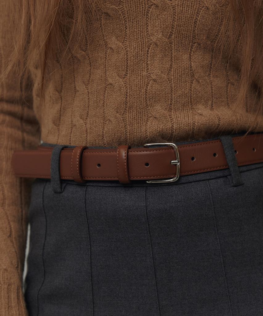 Tatiana Bt8035 Chic Pipe Buckle Cowhide Belt 30Mm 6 Colors