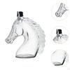 Glass Whiskey Decanter, Horse Shaped Entertaining Glass, Unique Beverage Dispenser for