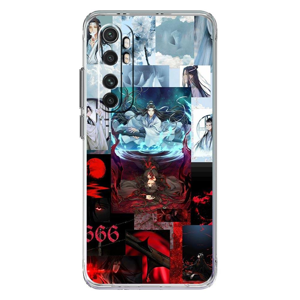 MDZS Anime Mo Dao Zu Shi Phone Case For Xiaomi Mi 12T 10 12 Lite 11 Ultra 11X 11T Pro 11i Poco X4 X3 NFC F3 M3 M4 5G Clear Cover