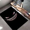 Dark Grinning Face Art Carpet suitable as a non-slip mat for the living room or bedroom sofa
