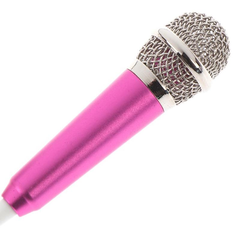 Microphone 3.5Mm Stereo Studio Mic Ktv Karaoke Mini Microphone With Earphone For Smart Phone Laptop Pc Desktop Handheld Audio