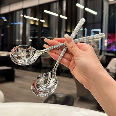Korean Stainless Steel Thickening Spoon Creative Long Handle Hotel Hot Pot Spoon Soup Ladle Home Kitchen Essential Tools