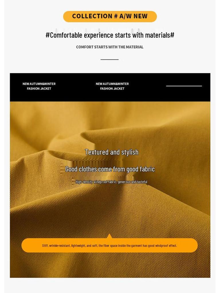 Mark Fairwhale Men's Stand Collar Casual Jacket