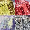 18mm Shiny Sparkle Sequined Embroidery Lace Laser Mermaid Big Hanging Sequined Mesh Material Shooting Background Costume Fabric