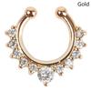 1 Pcs Fake Piercing Nose Ring For Women Clip Septum Rock Hip Hop Punk  Body Jewelry Fake Perforation Nose Studs