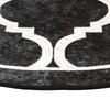Washable Rug Black and White Ø 120 cm