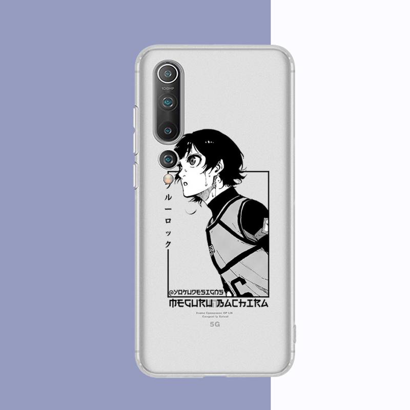 Blue Lock Anime Phone Case for Redmi 10 5plus 7A Note 5 8 9 A K20 K40  8T 10 Pro Clear Case