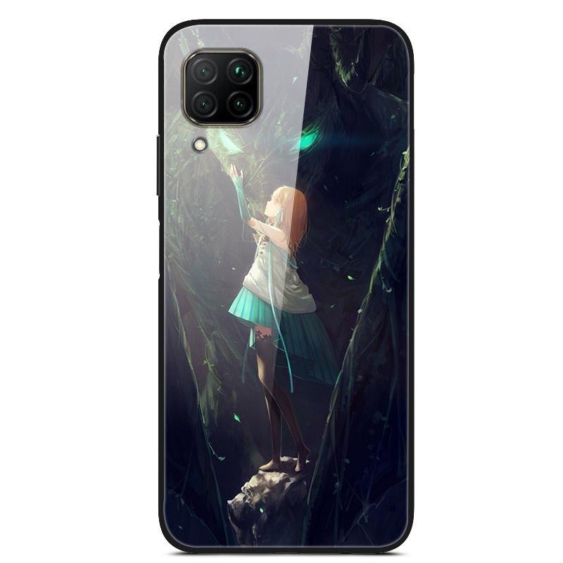 Luxury Cover Case for Huawei P40 Lite Tempered Glass Cover for Huawei P40 Lite E Phone Case for Huawei P 40 Lite Coque P40Lite E