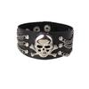 PU Leather Bracelet Punk Goth Studded Spike Rivet Buckle Wristband Cuff Bangle Black Gothic Steampunk for Men Women Unisex 80s