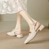 French shallow mouth bag head Mary Jane sandals 2025 summer new retro with cheongsam versatile empty high heels women