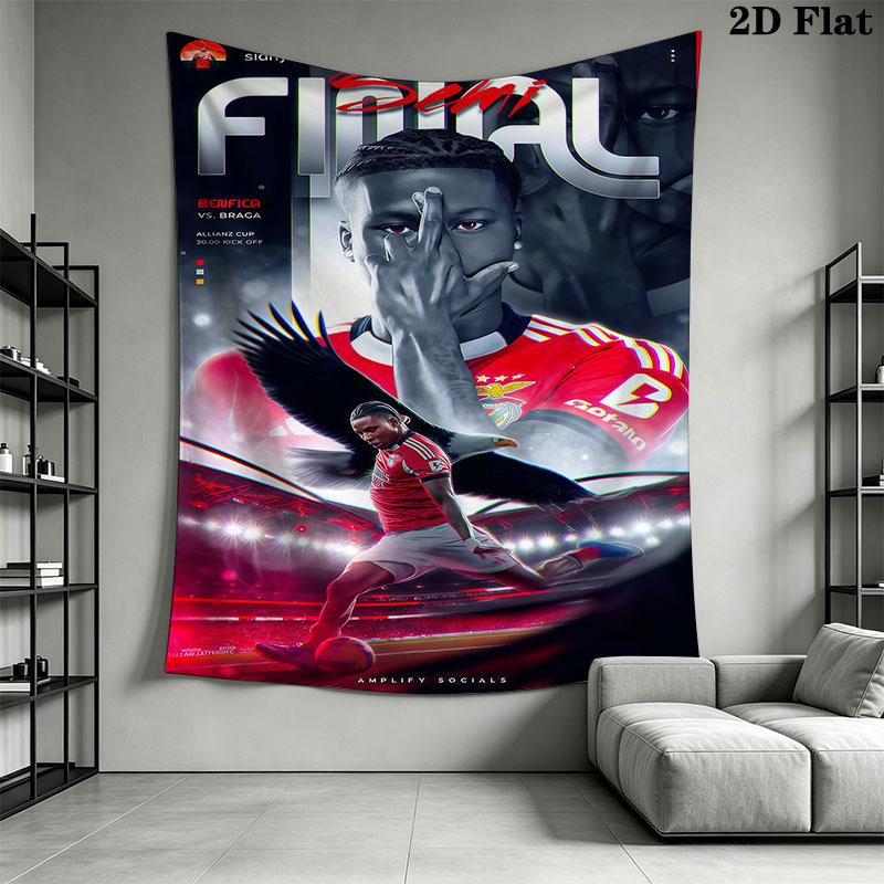S.L. Benfica Wall Hanging Printed Fabric Blanket Decorative Tapestries for Bedroom Living Room Home Decor