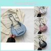 Trendy 2023 Crescent Shoulder Bag For Women In Black White Pink Blue Coffee