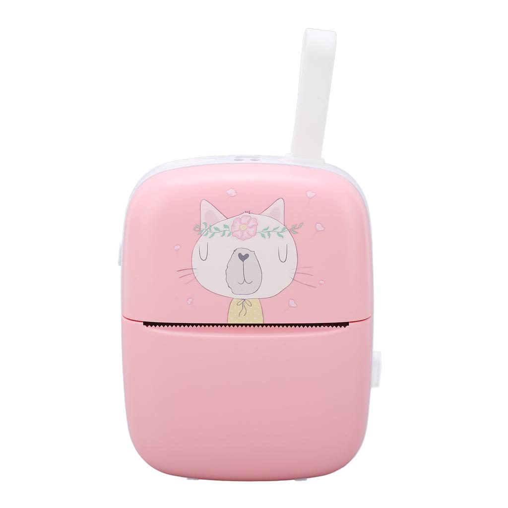 Mini Printer Pink Multipurpose Portable Mini HD WiFi Mobile Phone Photo Title Note Error Question