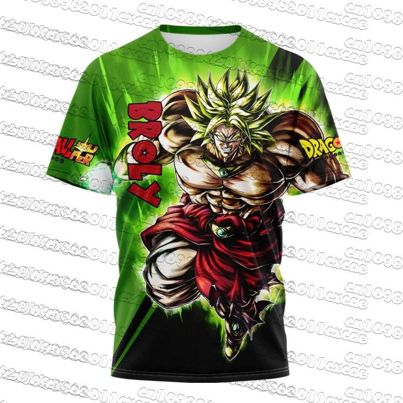 Dragon Ball Men T‑Shirt Summer Hot Sale  Short Sleeve Tee Anime 3D Print Sport Outfit Unisex Casual Streetwear Tops Y2k