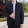 Autumn jacket autumn and winter men's jacket fleece thickened in the elderly