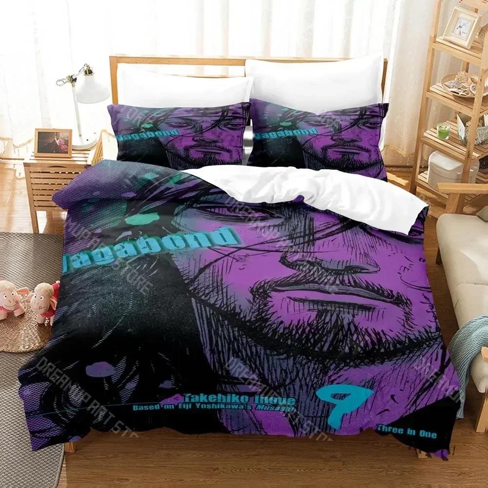 Vagabond Bedding Set Single Twin Full Queen King Size Bed Set Aldult Kid Bedroom Duvetcover Sets 3D  Anime bed sheet set