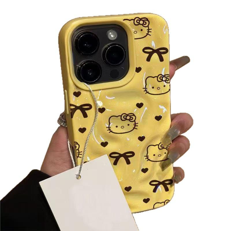 Cartoon Bow KT Cat Phone Case for Apple iPhone 17 & 17 Pro, 16 Pro Max