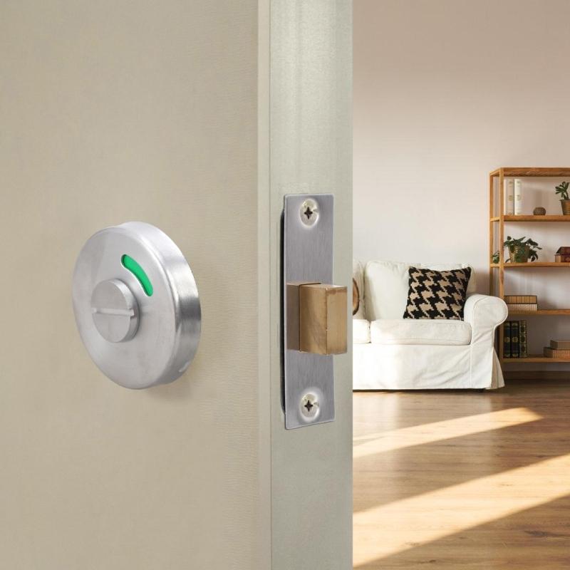 High Strength  Bathroom Indicator Lock Easy Installs  Bathroom Stall Door Lock Upgrades for Enhanced Privacy & Security