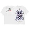 Punk Y2k Short Sleeve T-Shirt Teens Loose Fit Casual Top With Print