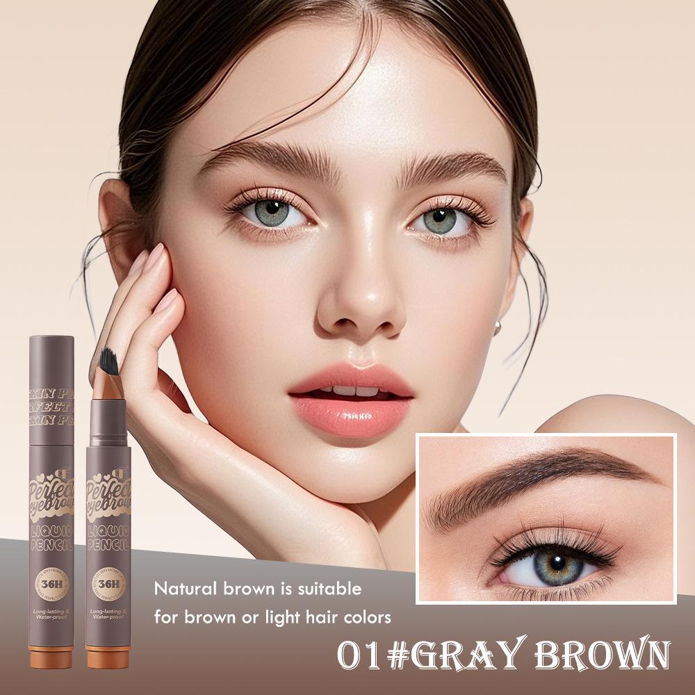 Makeup black technology has clear roots and long-lasting styling, natural waterproof, wild water-based eyebrow pencil