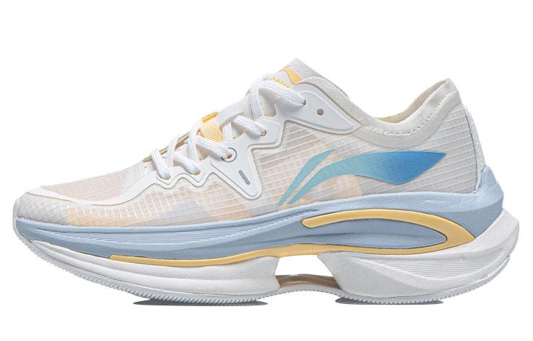 Li Ning WuShi 5S 1.0 Амортизирующие Нескользящие Износостойкие Низкие Беговые Кроссовки Женские Туманный Белый ARHR212-4 39