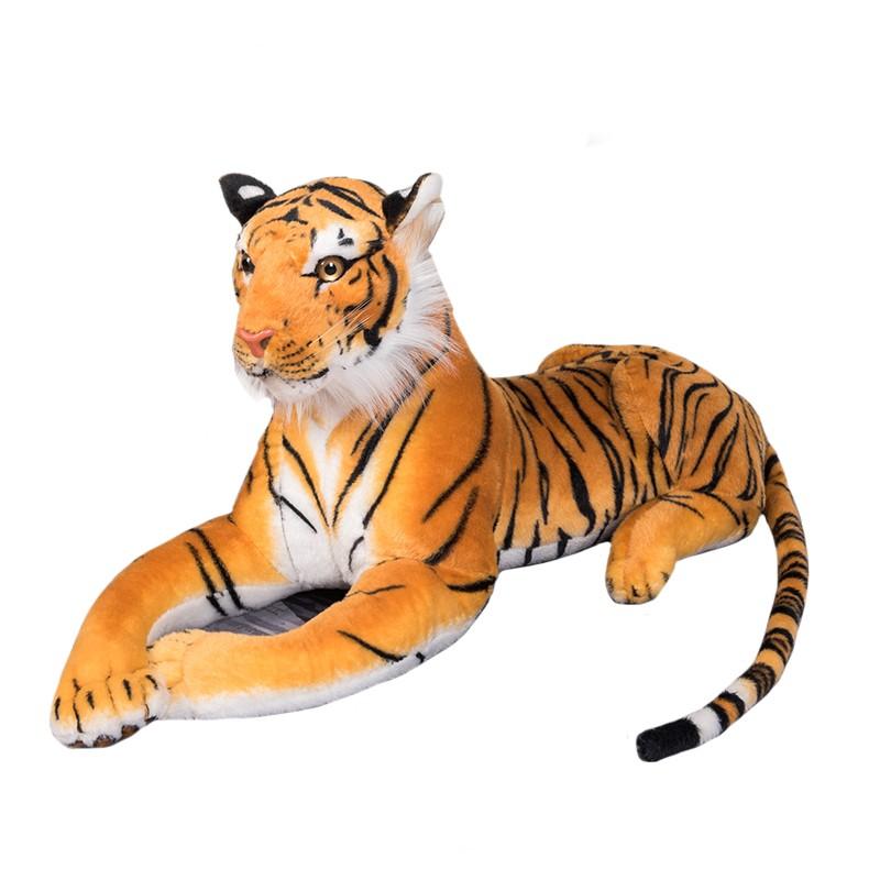 Lifelike Tiger Plush Toys Soft Wild Animals Simulation White Brown Tiger Doll Children Kids Birthday Gift