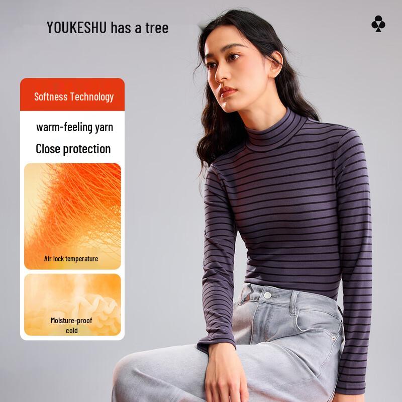 

Youkeshu Women s Ribbed High-Neck Thermal Base Layer 2XL