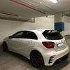 IEGT5 Hatchback Rear Bumper Lip Spoiler Side Canards Splitter Body Kits Gloss Black For Mercedes Benz A-Class W176 A45 AMG 2013-2018