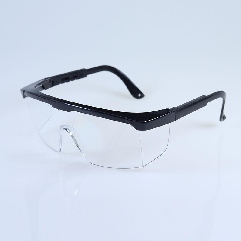 

Anti-fog goggles, anti-splash, anti-wind and sand, transparent protective glasses, black half-frame glasses чёрный