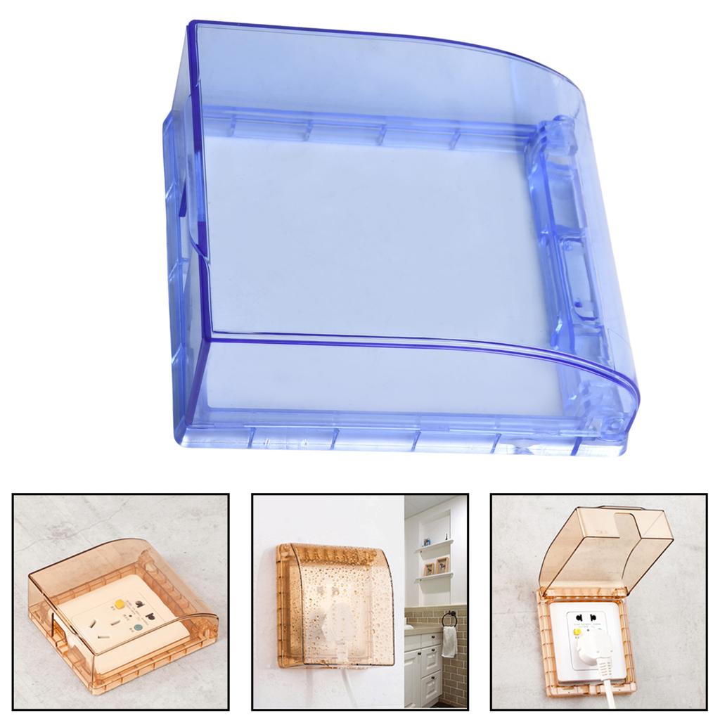 Home Safety 10.5 X 11.8 X 4.5 Cm Waterproof Wall Switch Long-term Use Strong Adhesion Vapour-proof ABS Material