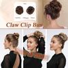 Elegant Claw Clip Hair Bun for Women - Synthetic Wavy Curly Updo Chignon Ponytail Extension, Tousled Hairpieces Suitable for All