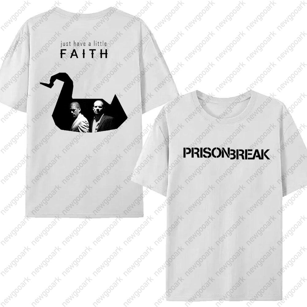 

Prison Break TV Series Michael Scofield Cotton T Shirt Streetwear Hip Hop TShirts Tee Tops for Men Women Short Sleeve Unisex S
