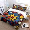 "Abstract Pop Art Decor Set" Bedding Set with 1 Duvet Cover 2 Pillowcases Single Double King Queen Gift