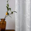 White Lace Curtain Semi Sheer Punch Embroidered Hanging Basket Bedroom Living Room Balcony