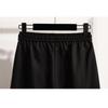 DIMANAF 2026 Autumn Winter Plus Size Long Pants Women Elastic Waist Loose Solid Casual Basic Trousers Pants Wide Leg Pants