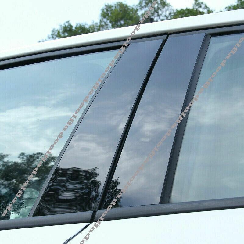 10p Black Pillar Trim For Toyota RAV4 2019-2024 Door Cover Piano Post decor trim